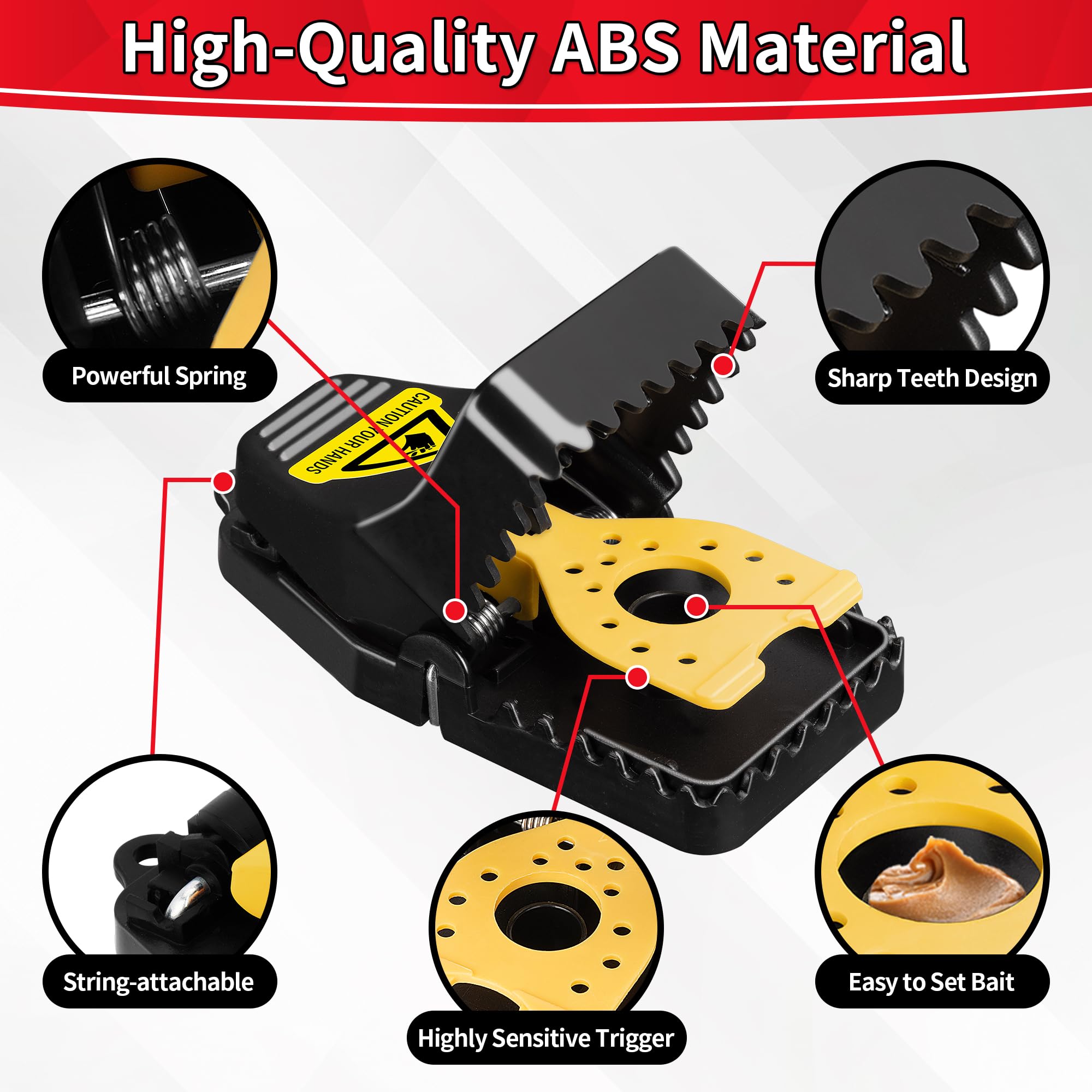LULUCATCH trap made of durable ABS plastic for long-lasting use