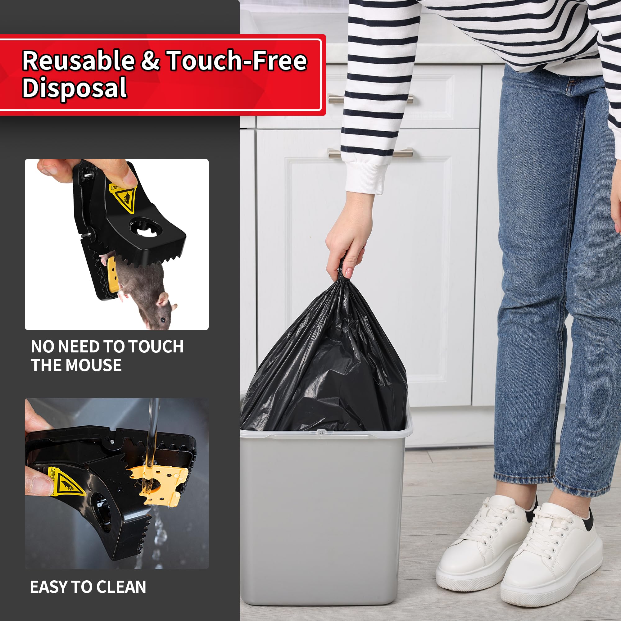 LULUCATCH mouse traps effective outdoors in sheds and yards