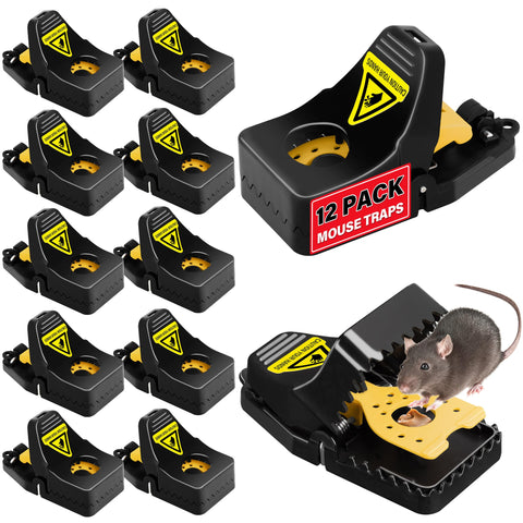 LULUCATCH mouse traps close-up of snap mechanism for fast capture
