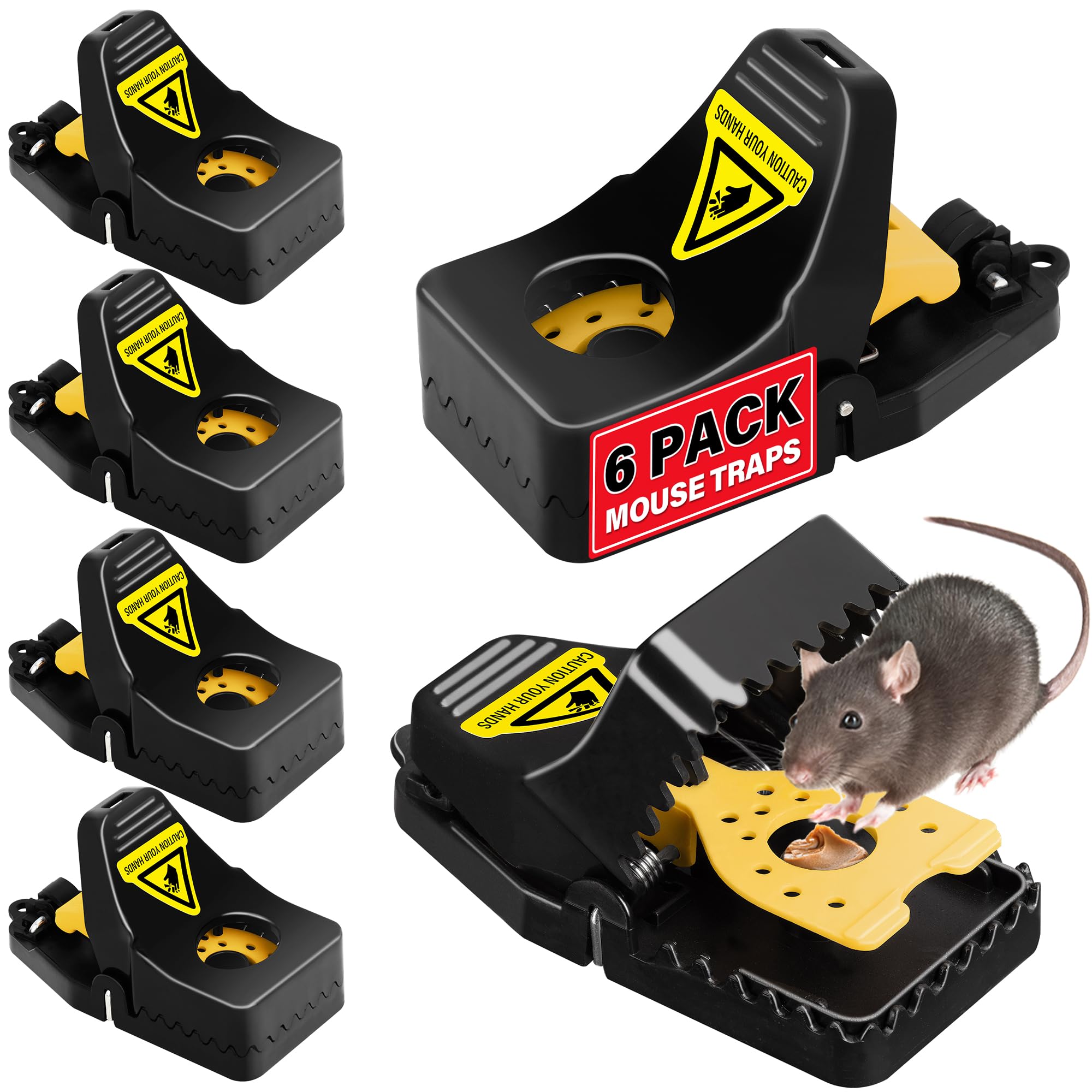 LULUCATCH mouse traps set and ready for quick use