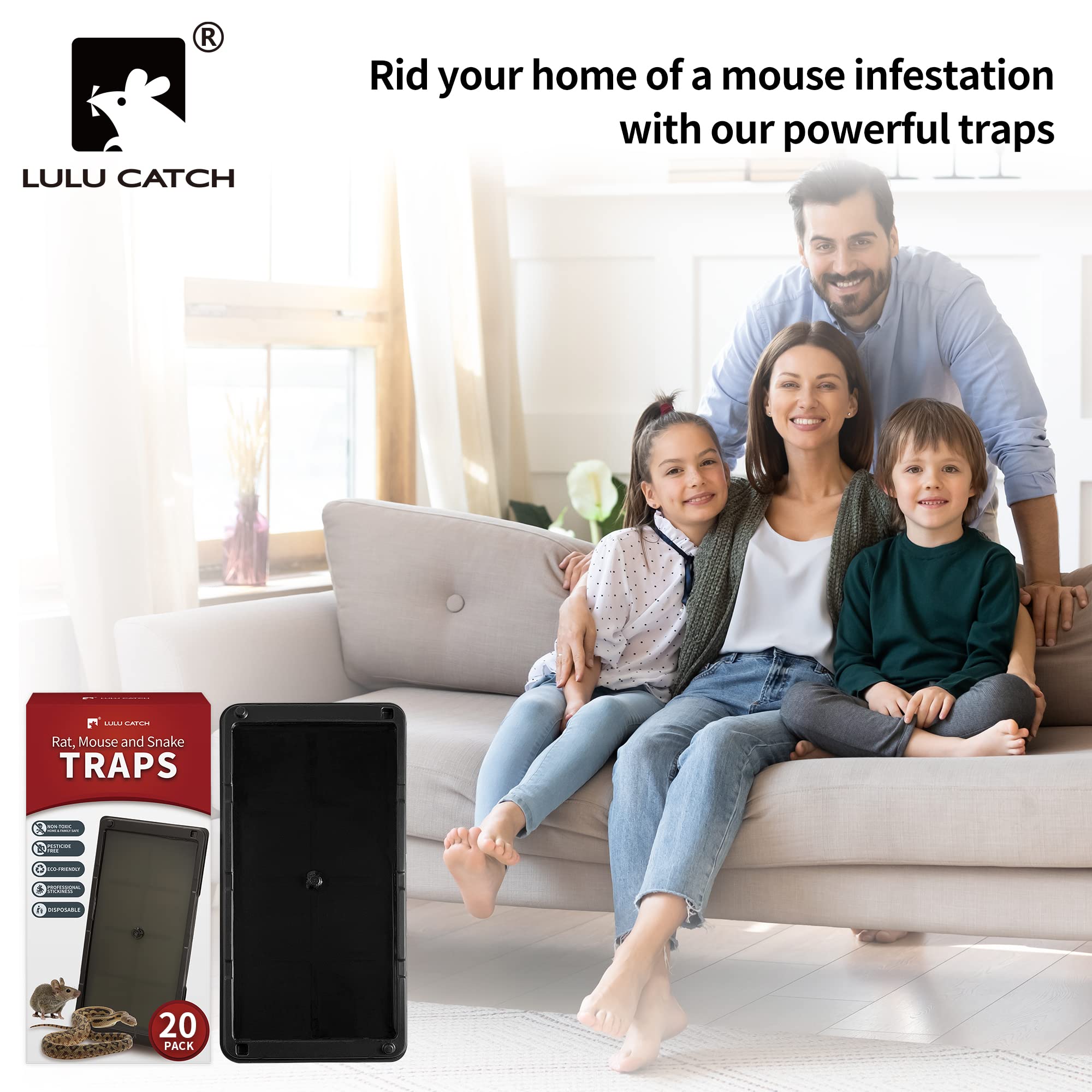 LULUCATCH indoor pest control that is pet-safe when used as directed.