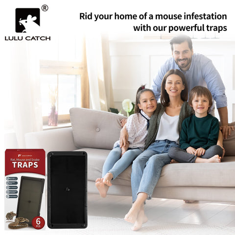LULUCATCH traps effective on multiple pests including mice and snakes.