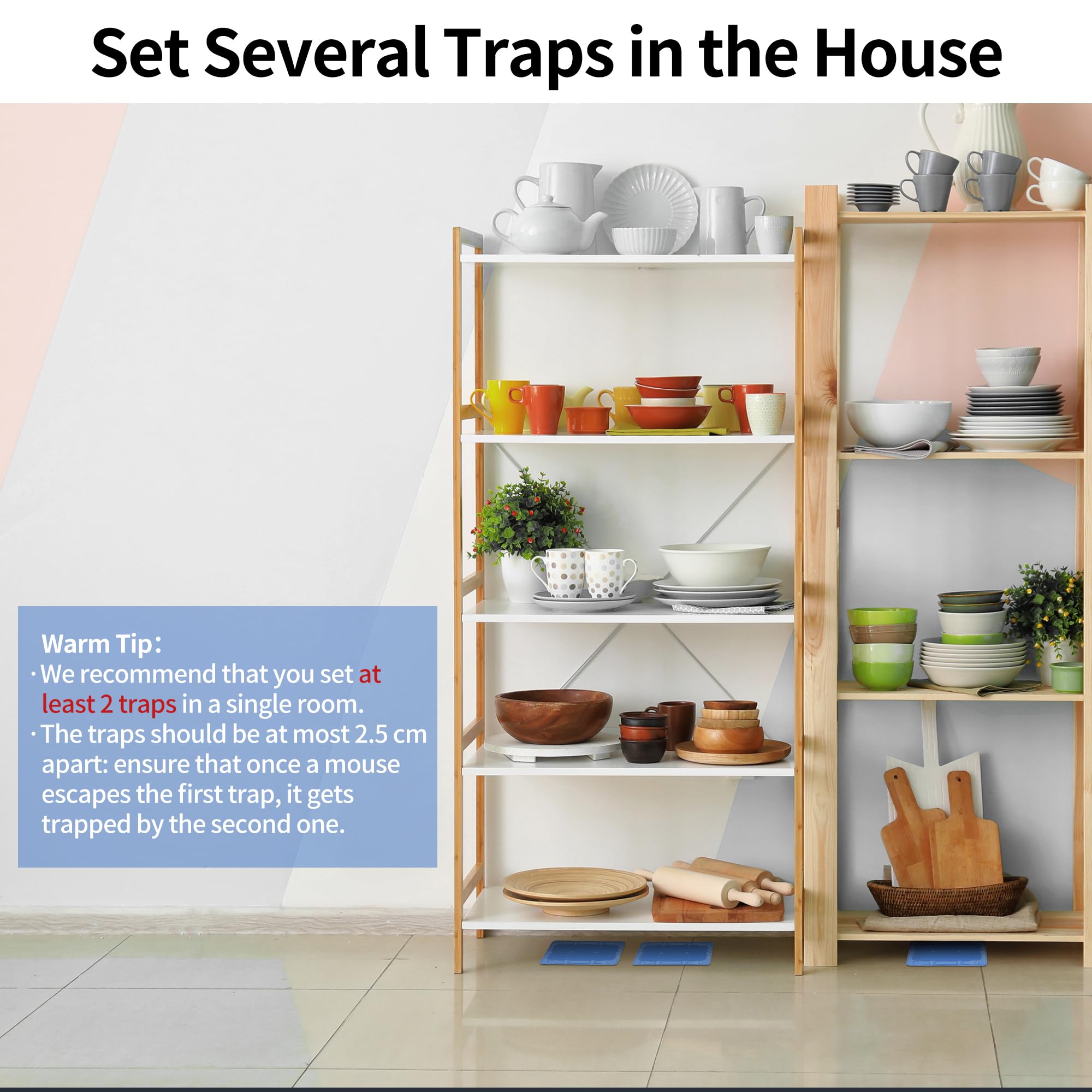 LULUCATCH paired traps compact design ideal for small spaces.