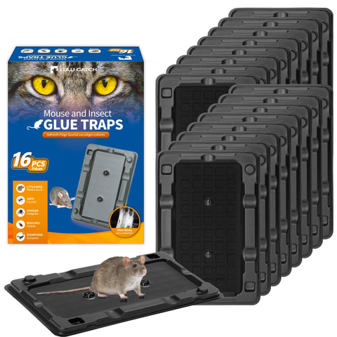 LULUCATCH pre-baited glue trap for indoor use, ready to capture pests.
