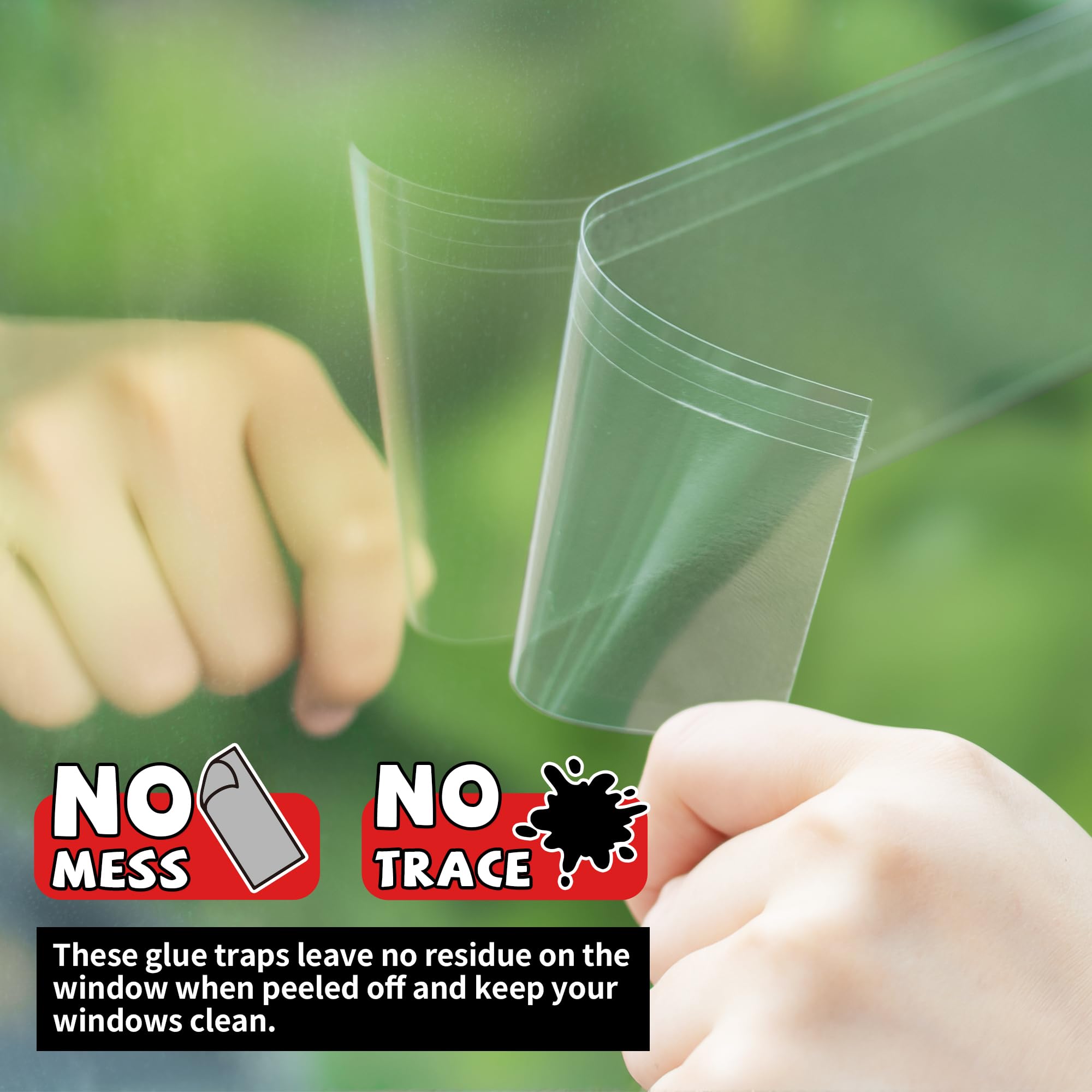 LULUCATCH sticky trap close-up shows ultra-strong adhesive.