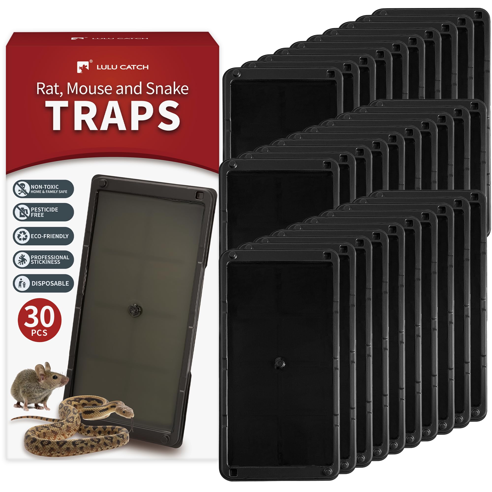 LULUCATCH large-tray setup shows a sturdy trap ideal for larger rodents indoors.