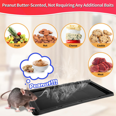 LULUCATCH super-sticky adhesive trap grips rodents securely, reducing escapes.