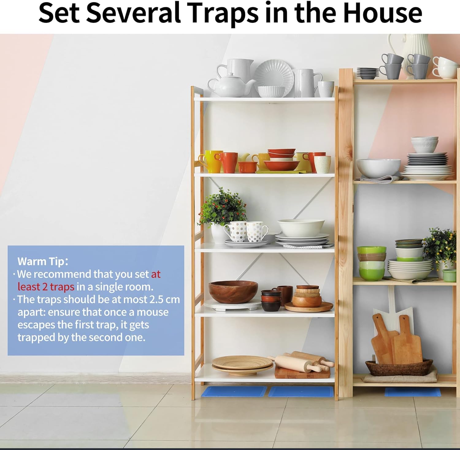 LULUCATCH trap-placement along a wall-corner demonstrates optimal positioning along runways.
