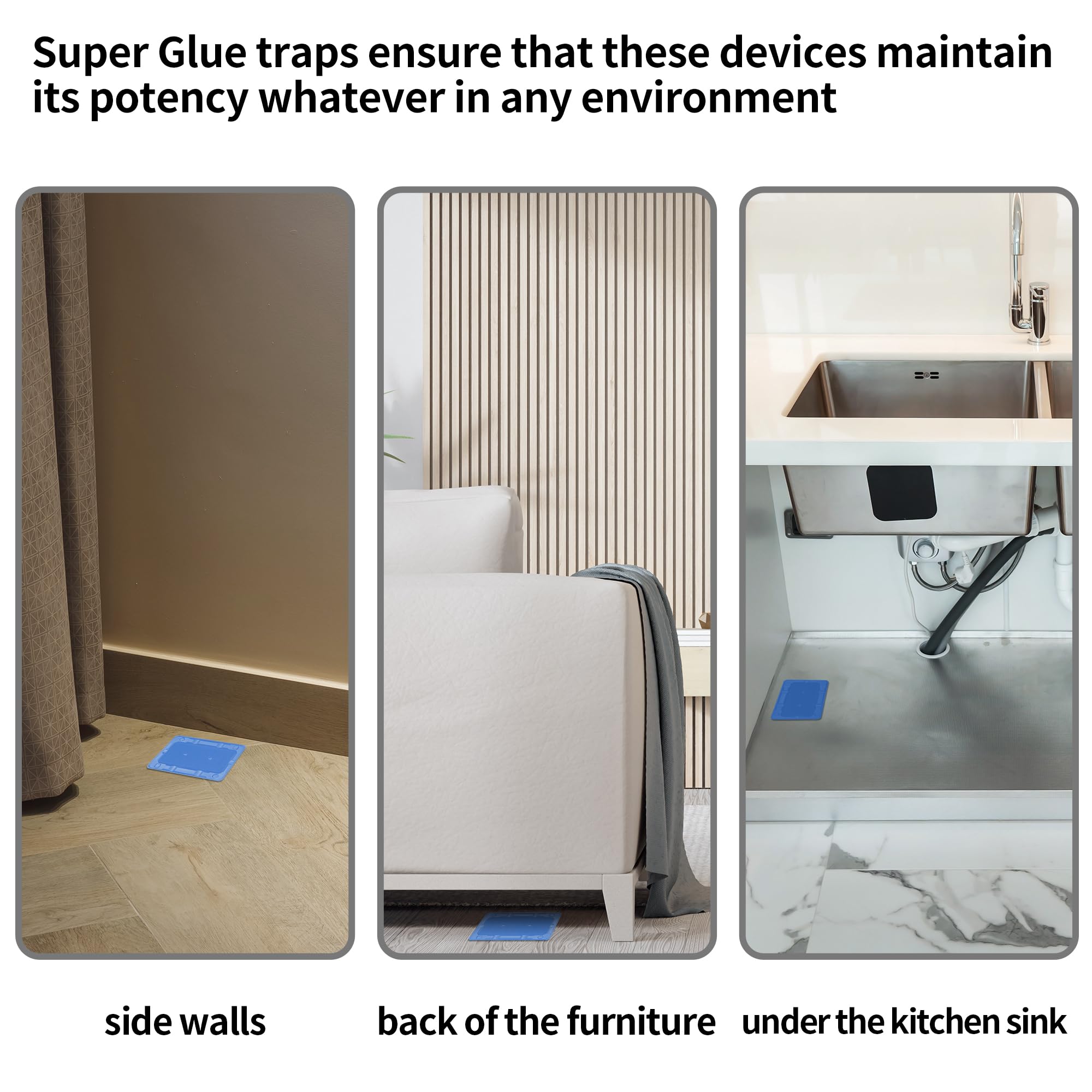 LULUCATCH traps for mice roaches crickets lizards cover multiple pests.