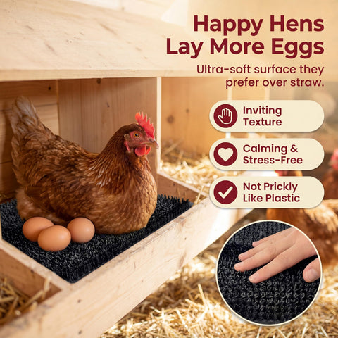 LUMERAM nesting pad durable silicone resists pecking for lasting use