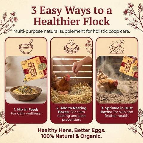 Sprinkle LUMERAM herbs into the box for refreshed nesting.