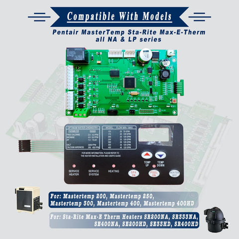 Lumevoria control board kit compatibility for MasterTemp and Sta-Rite systems.