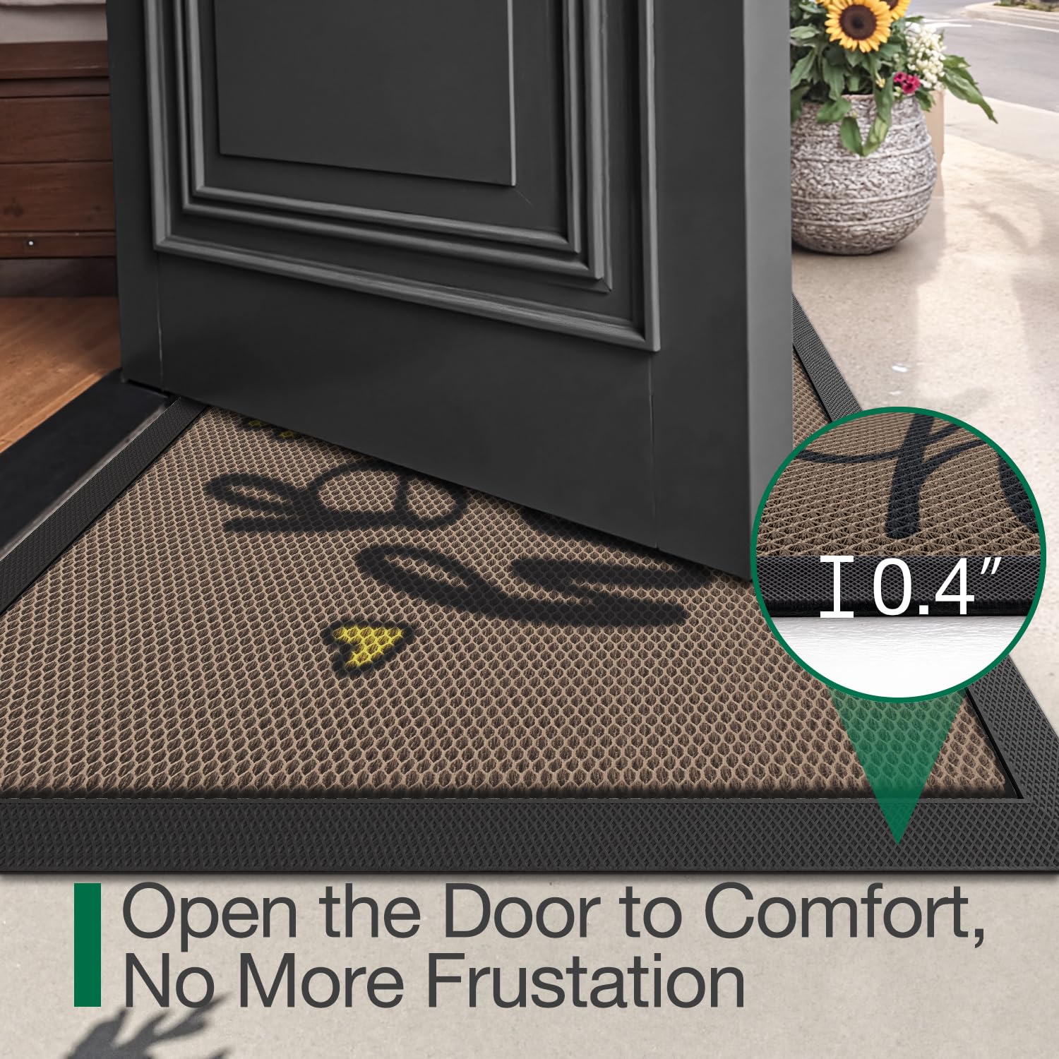 LUMI dirt-trapper mat captures dirt and moisture at the threshold.