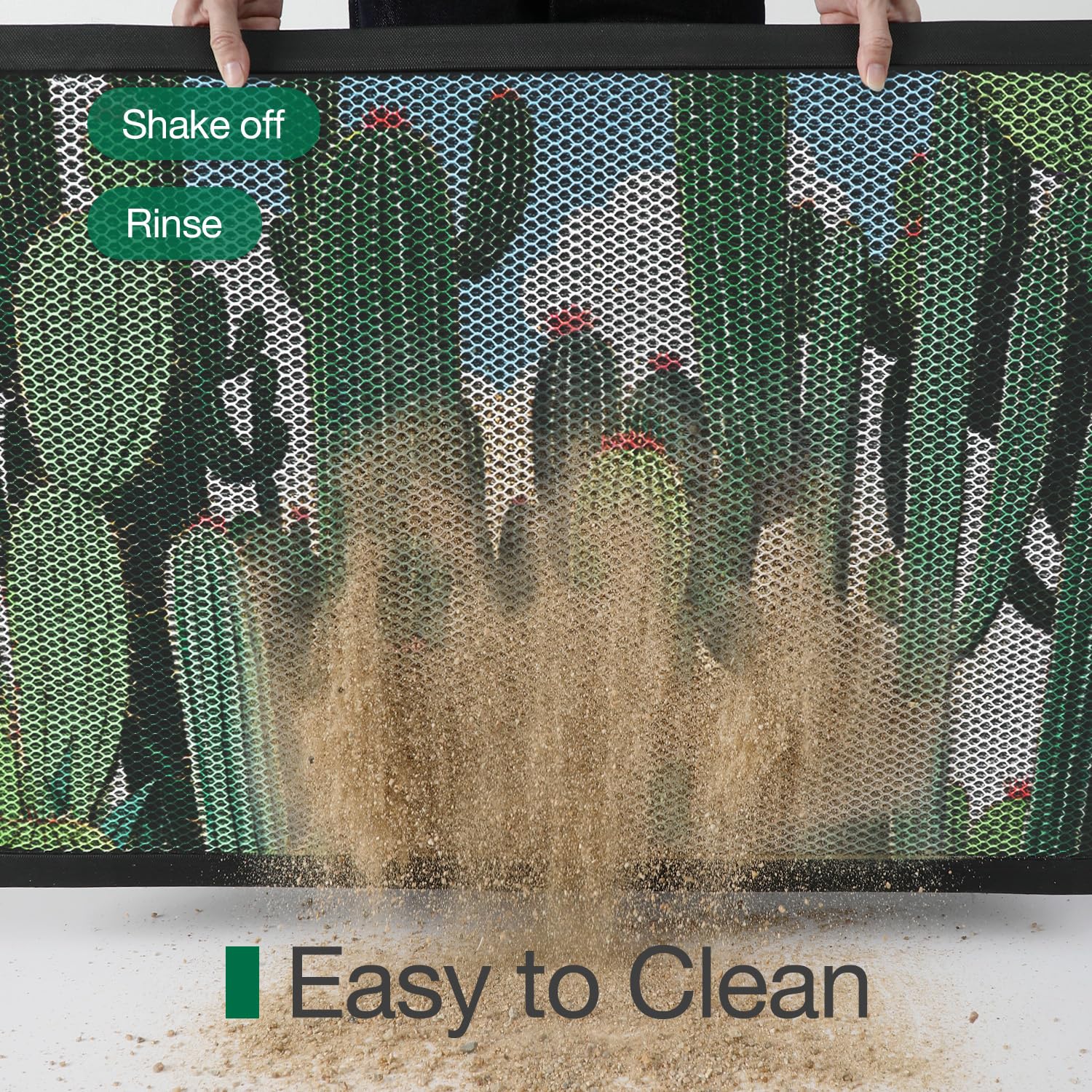 LUMI dirt-trapper mat captures debris in high-traffic entryways