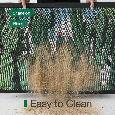 LUMI dirt-trapper mat captures debris in high-traffic entryways