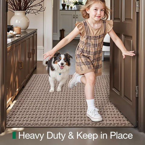 LUMI door mat beige color complements entryways and decor