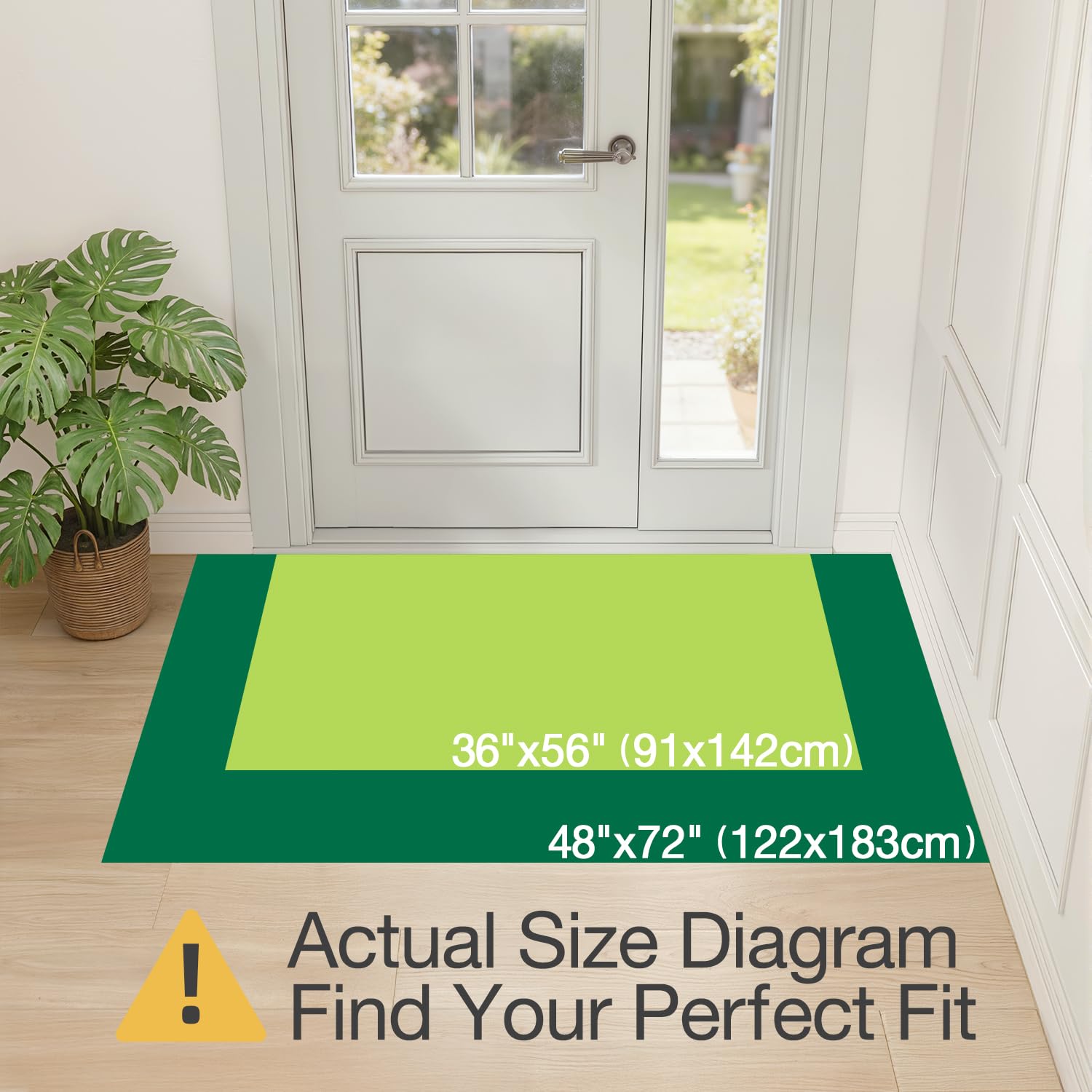 LUMI low-profile doormat blends under furniture for a clean entry.