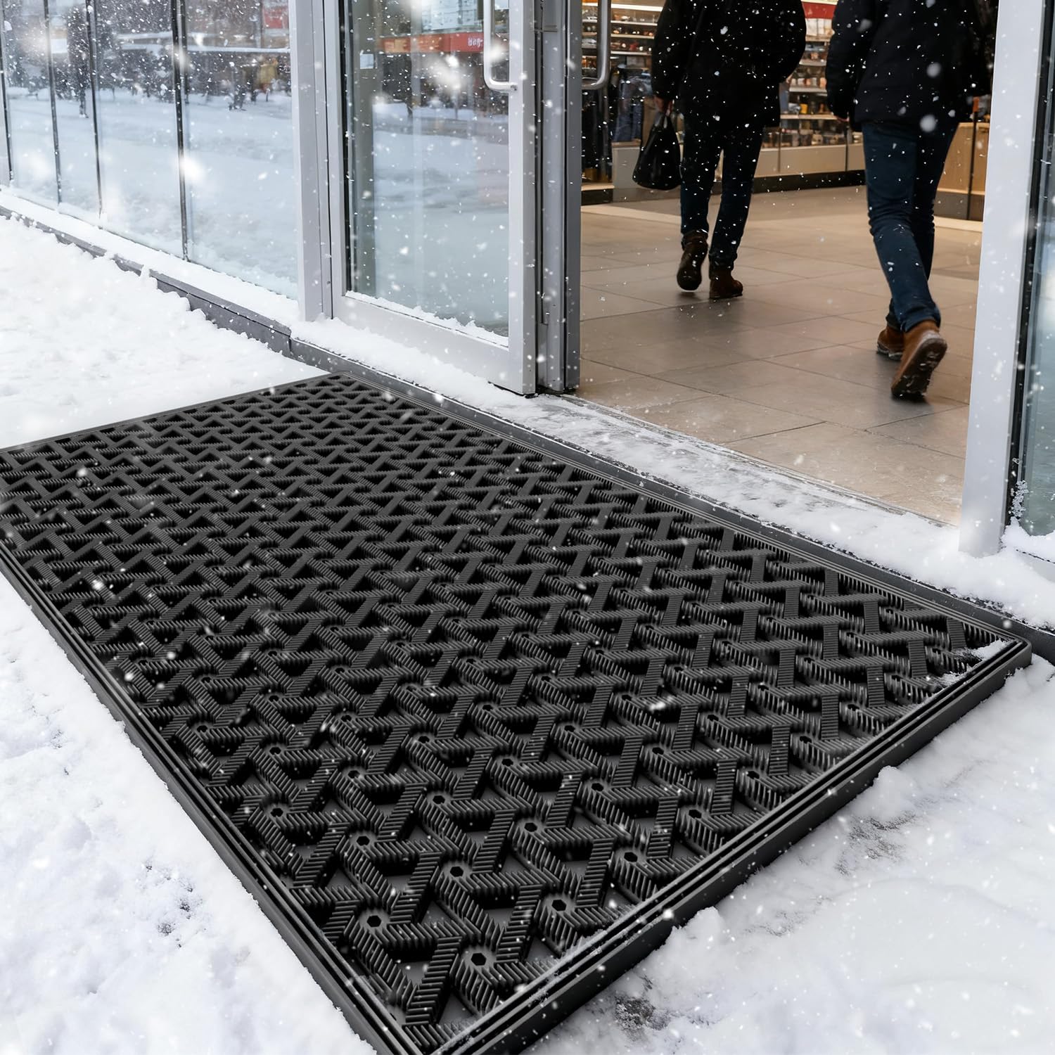 LUMI doormat all-weather porch utility for rain, mud, and heat resilience.