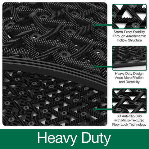 LUMI doormat boot-scraper winter use helps wipe snow from boots.