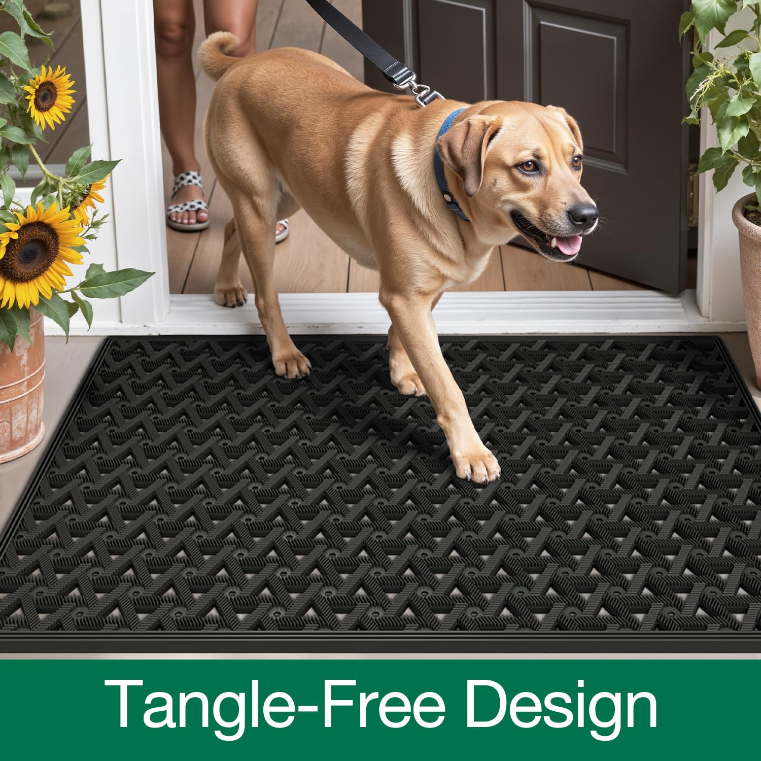LUMI doormat multi-use outdoor mat for garage, deck, or poolside entries.