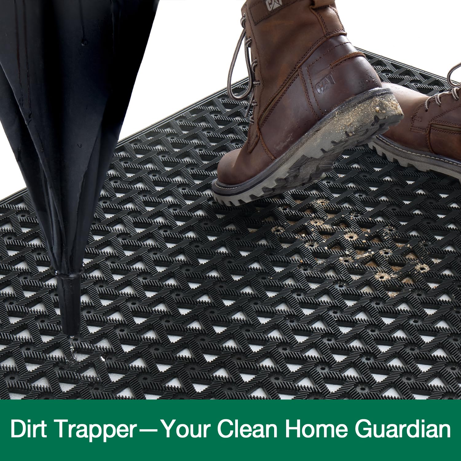 LUMI doormat non-slip back ensures flat placement in high-traffic doorways.