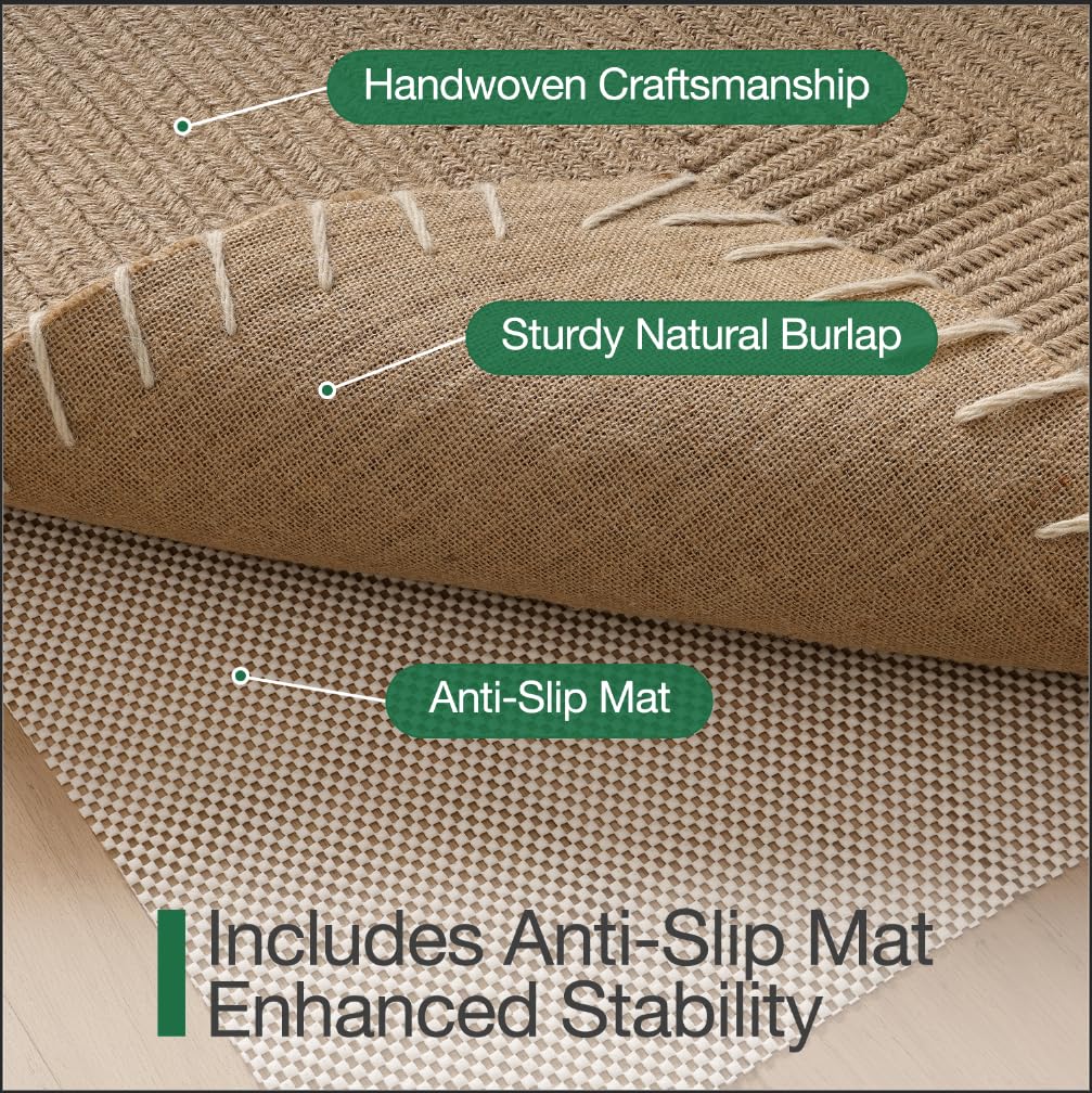LUMI durable jute door mat sustains heavy daily use without losing form.