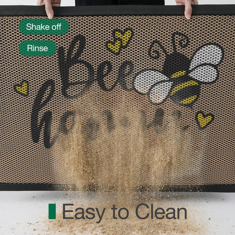 LUMI easy-clean surface rinses or shakes clean after busy days.