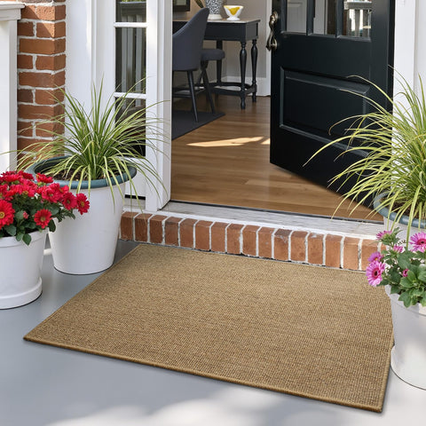 LUMI handwoven sisal door mat non-slip traction on various floors