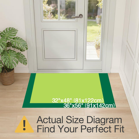 LUMI Herringbone entrance design non-slip mat adds stylish foyer appeal.