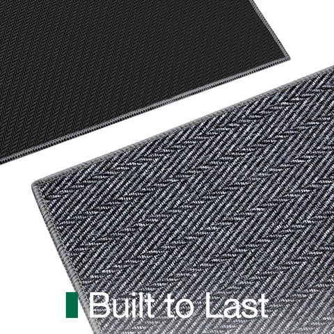 LUMI Low-profile doormat fits under doors and furniture without bulk.