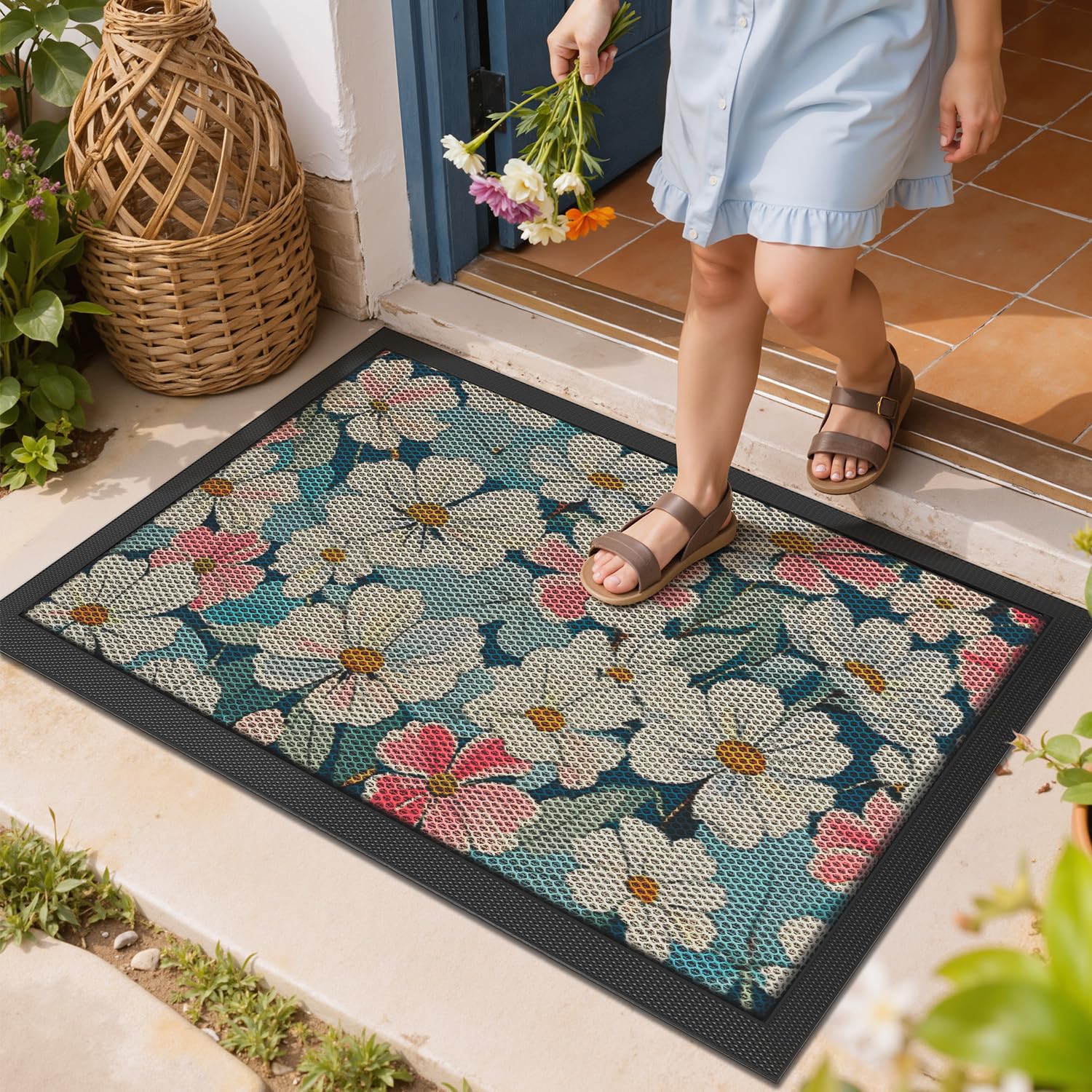 LUMI dirt-trapper mat keeps outdoor grime outside for cleaner interiors.