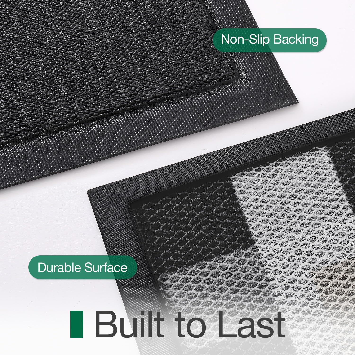 LUMI mat suited for pet zones, reducing tracking and mess.