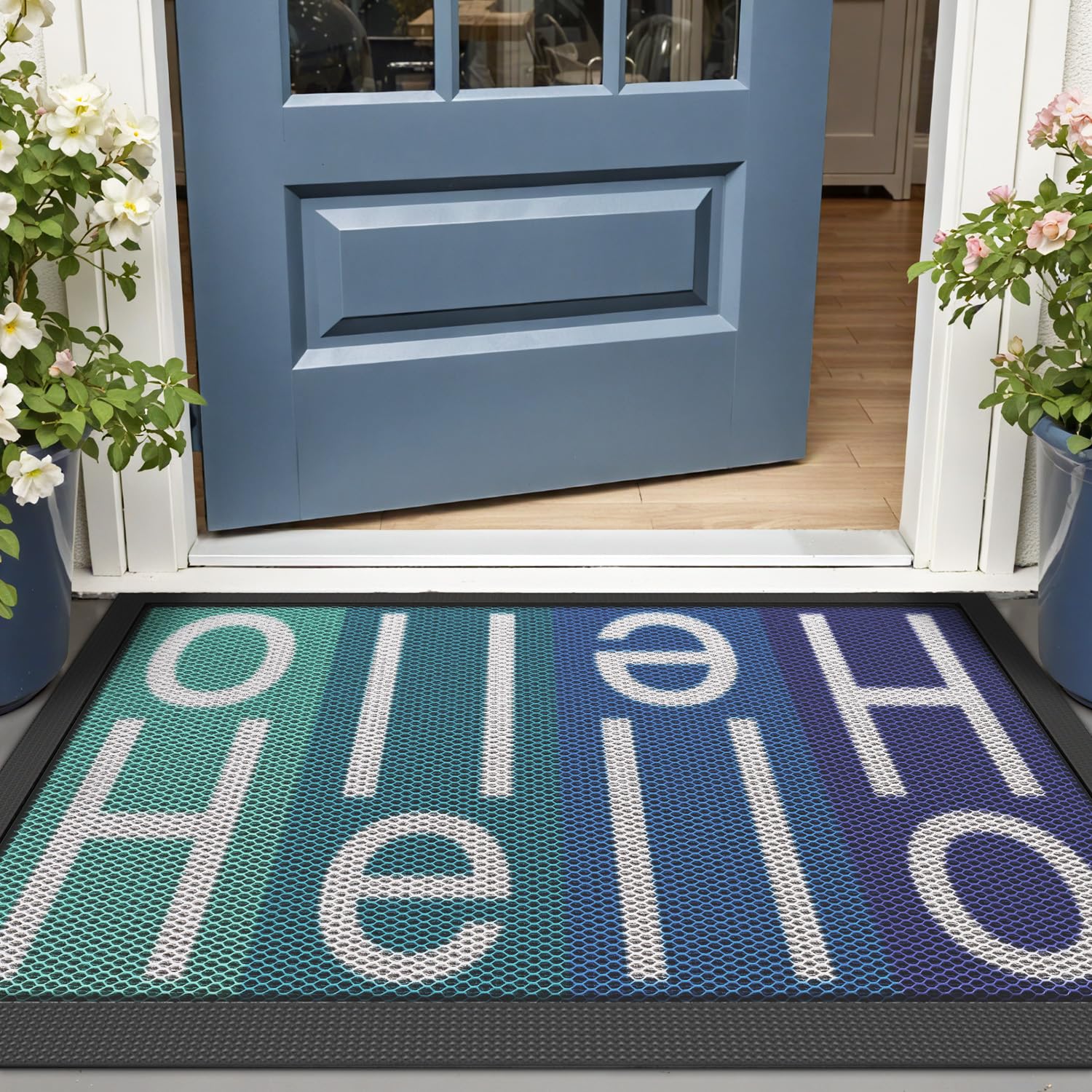 LUMI welcome mat blends with exterior decor while protecting floors
