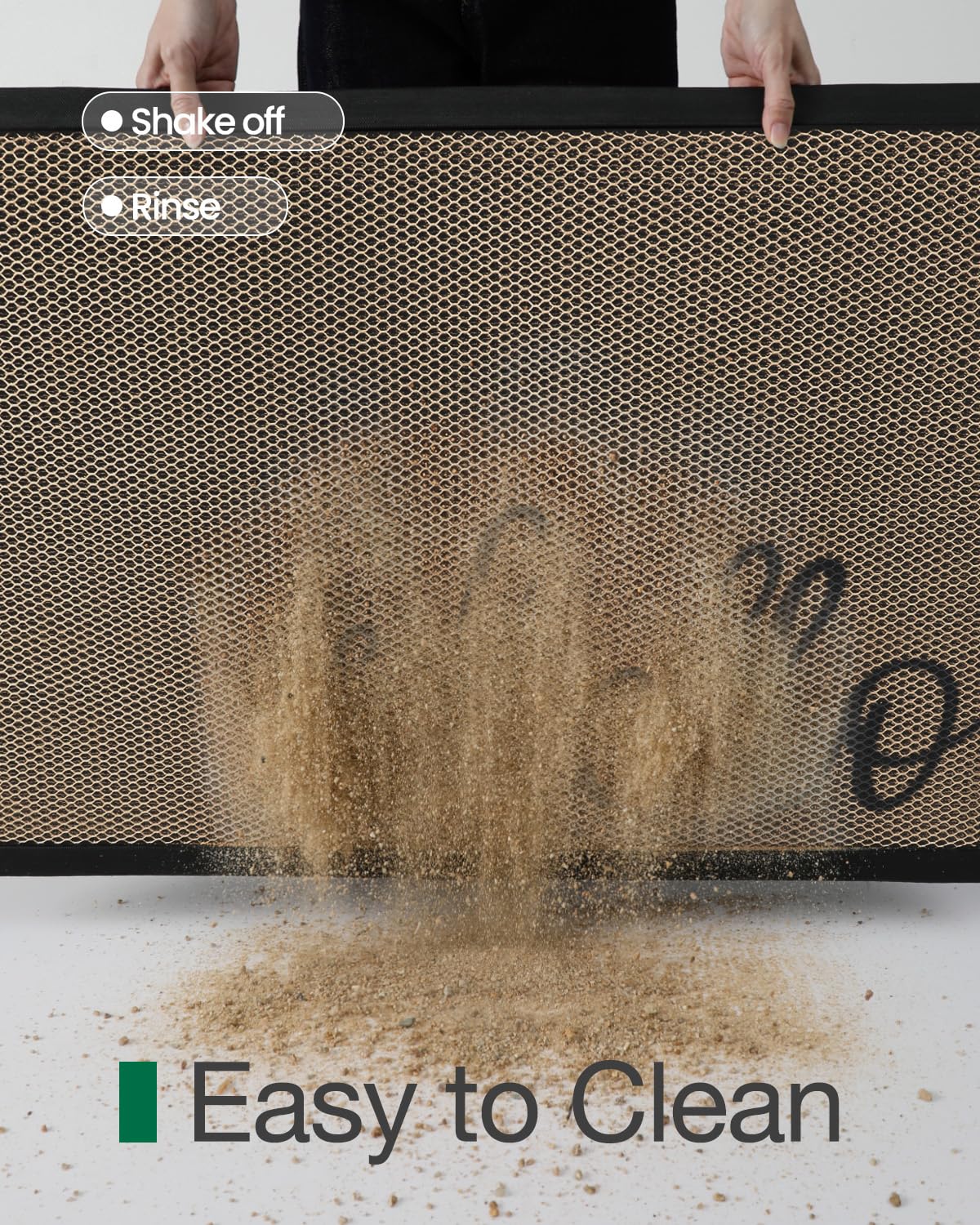 Catches dirt before it spreads to indoor spaces with each step.