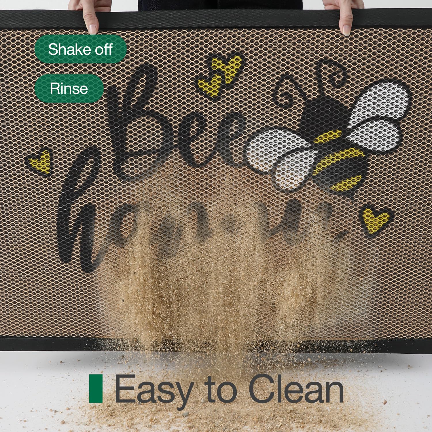 LUMI dirt-trapper mat captures debris at the threshold.