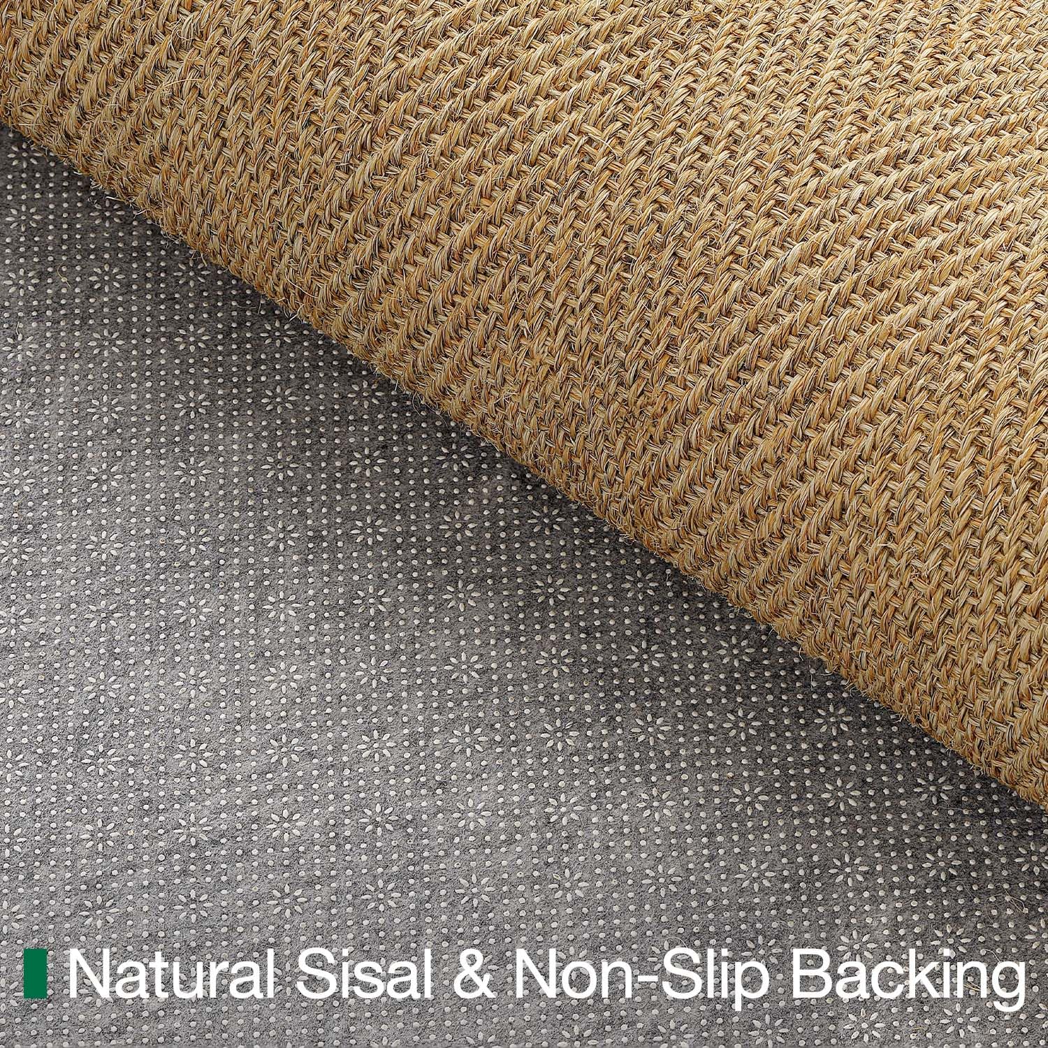 LUMI neutral-tone sisal mat enhances curb appeal without overpowering style.