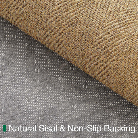 LUMI neutral-tone sisal mat enhances curb appeal without overpowering style.