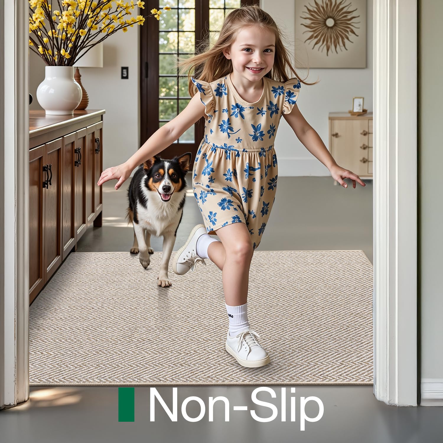 LUMI stain-resistant material keeps entryway looking fresh