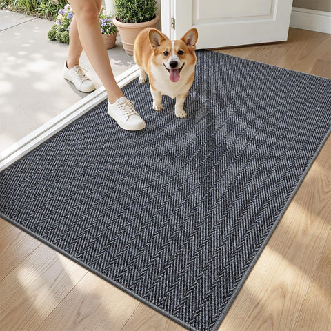 LUMI ultra thin door mat with slim profile for under-furniture entryways