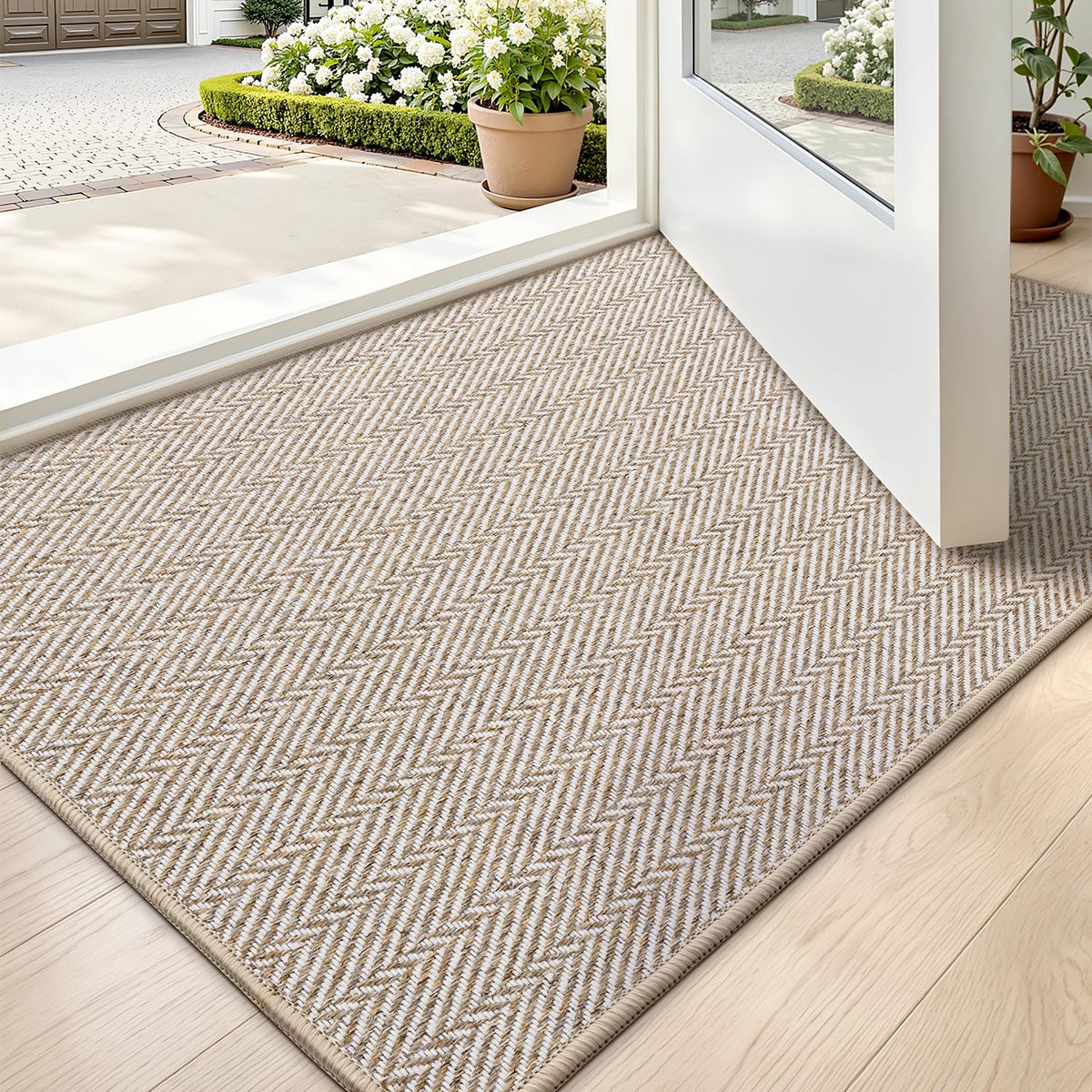 LUMI ultra-thin entrance mat with non-slip grip for safety