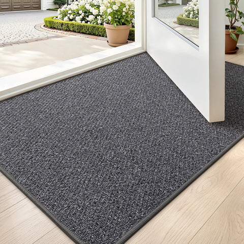 LUMI ultra-thin door mat at entrance for a clean, clutter-free entry