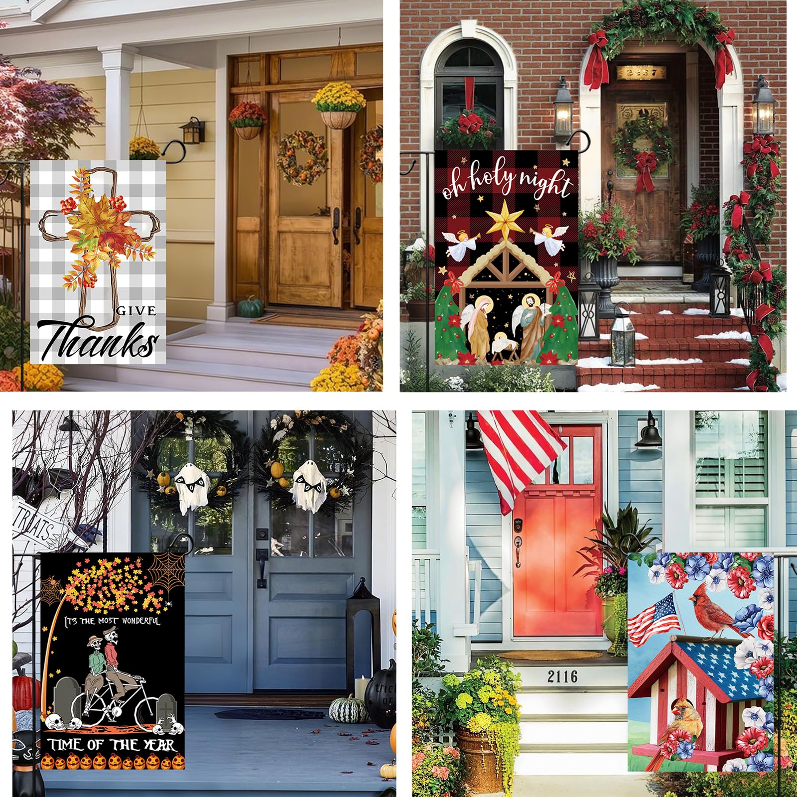 Lumifan seasonal flag fall 12x18 adds warm tones to gardens.