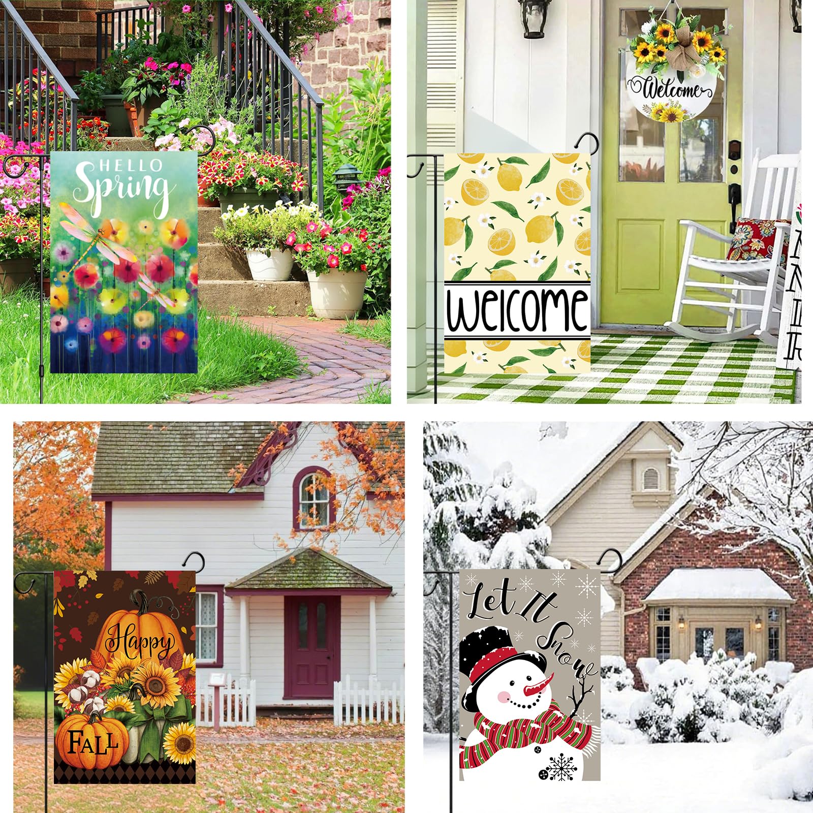 Lumifan seasonal flag summer 12x18 enhances outdoor spaces with sunny vibes.