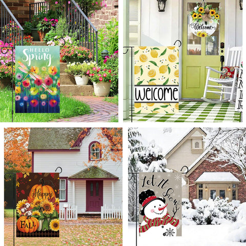 Lumifan seasonal flag summer 12x18 enhances outdoor spaces with sunny vibes.