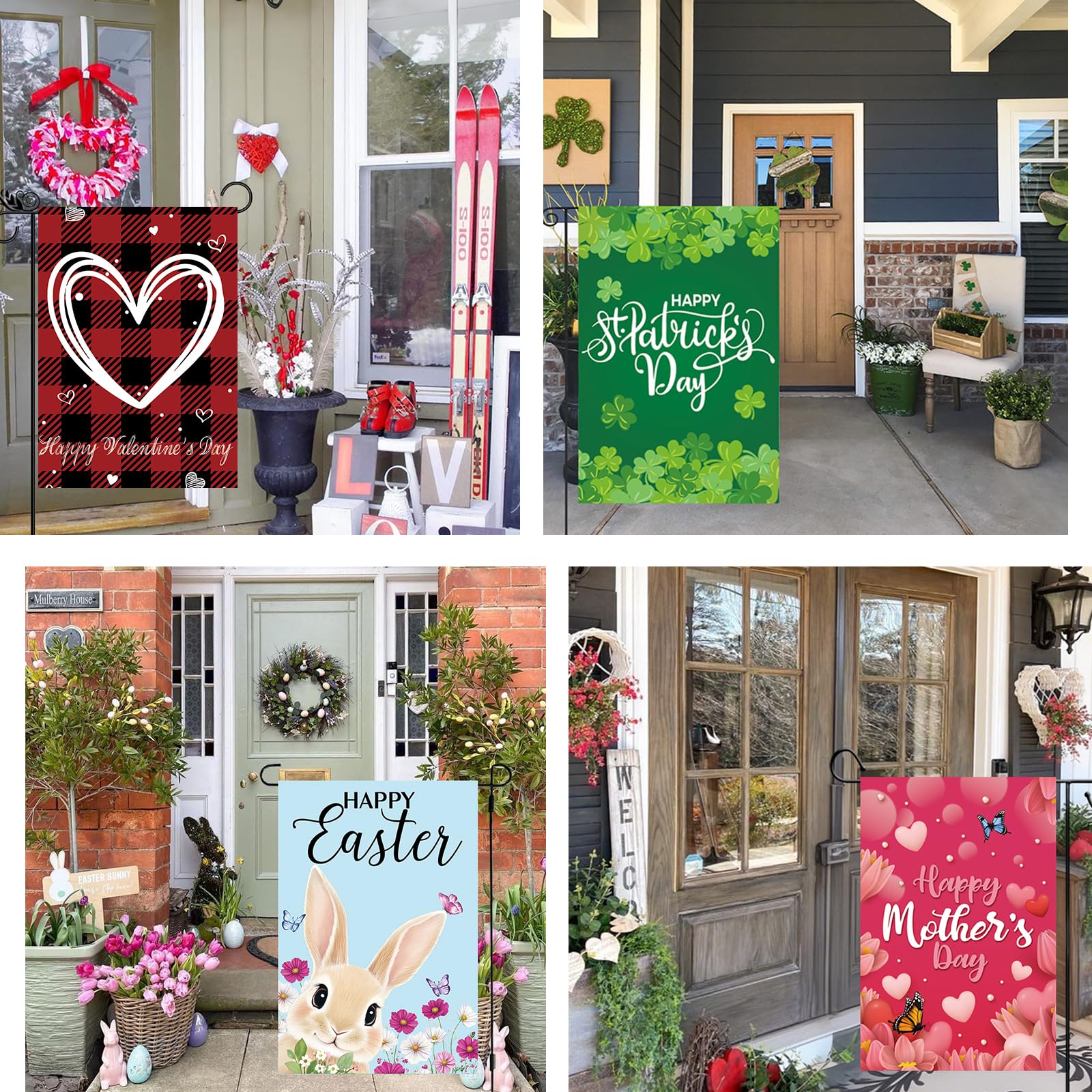 Lumifan seasonal flag winter 12x18 creates festive curb appeal all season.