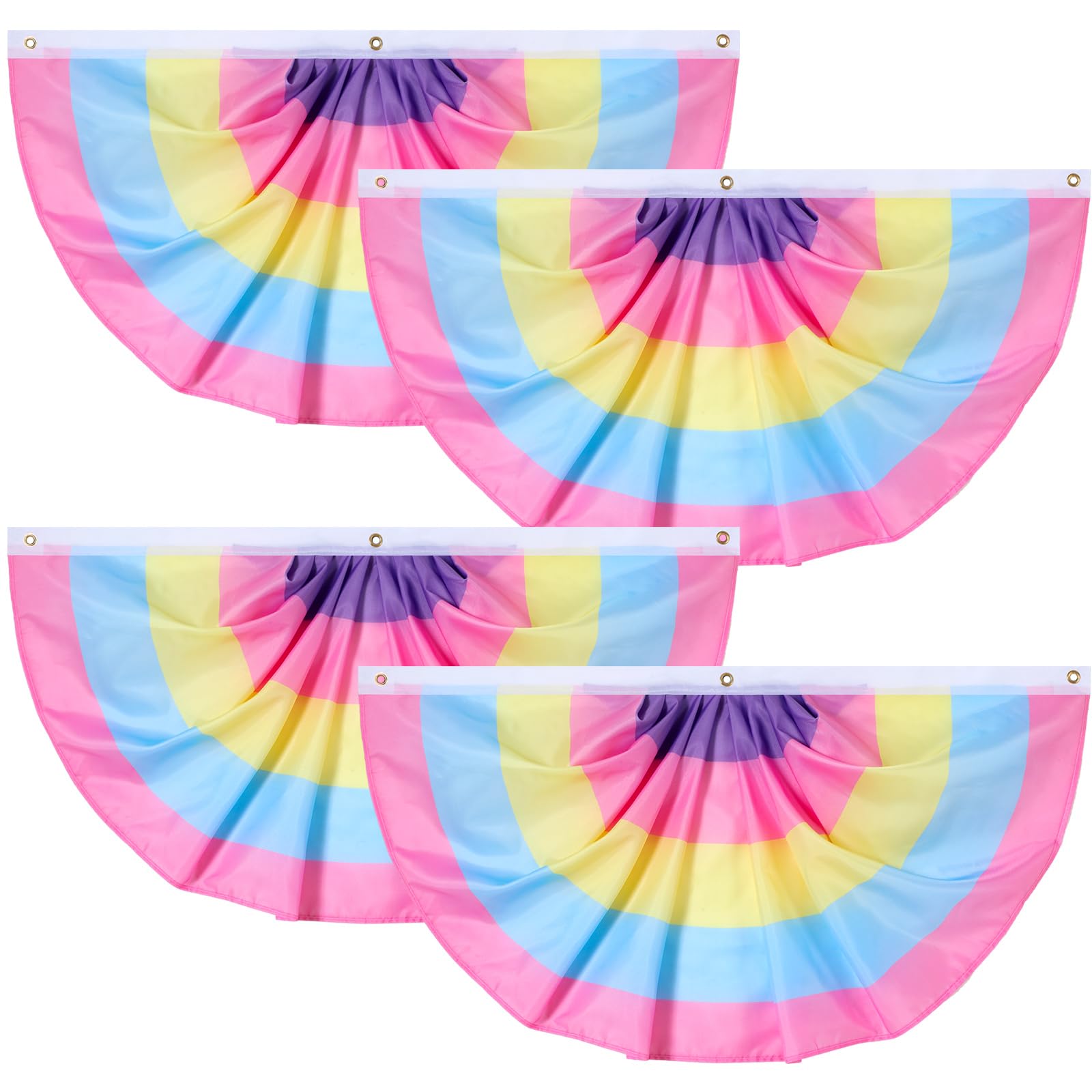 Lumina Garden Easter pleated flag bunting fluttering for festive outdoor decor