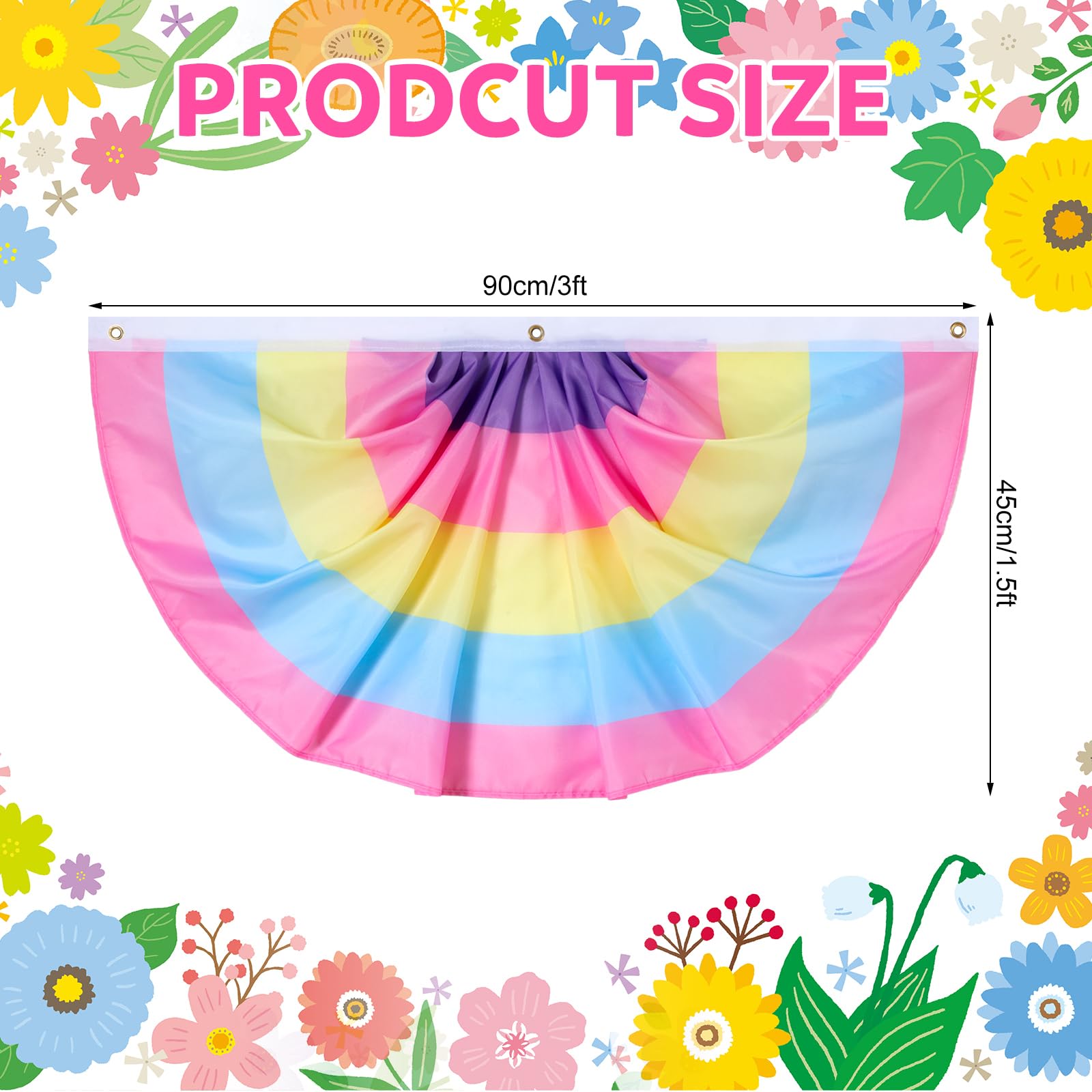 Lumina Garden pastel bunting brightening indoor spring party spaces