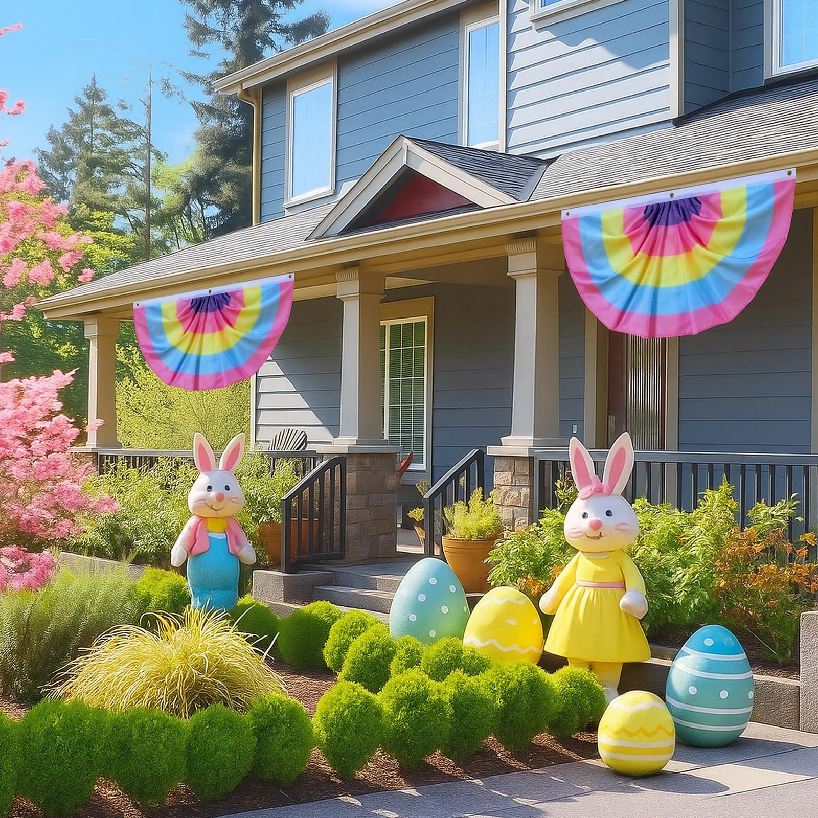 Lumina Garden durable pastel flags designed for outdoor use