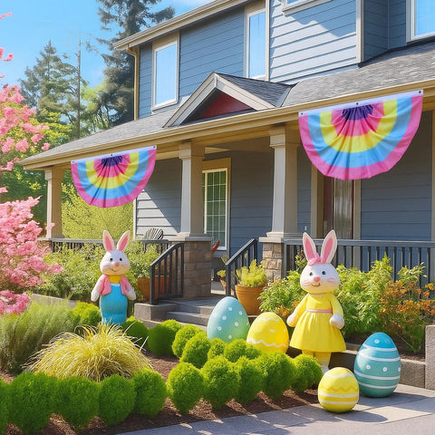 Lumina Garden durable pastel flags designed for outdoor use