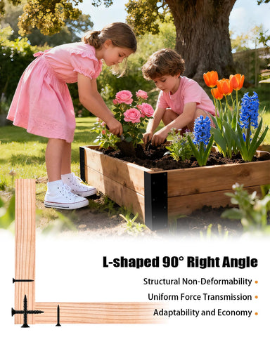 Lumlazni easy-install brackets simplify outdoor gardening assembly and maintenance.